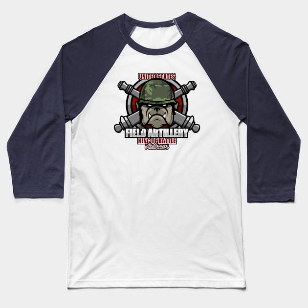 US Field Artillery Vietnam Baseball T-Shirt by TCP